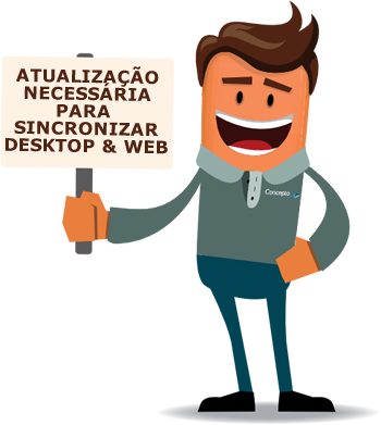 ATUALIZAÇÃO NECESSÁRIA PARA  SINCRONIZAR DESKTOP & WEB