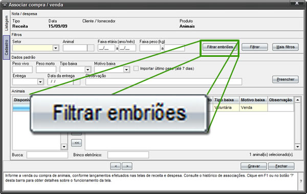 Associa&ccedil;&atilde;o de embri&otilde;es