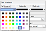 Op&ccedil;&otilde;es de cores