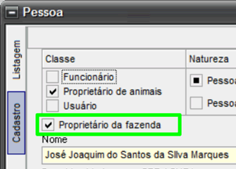 Cadastro de pessoas
