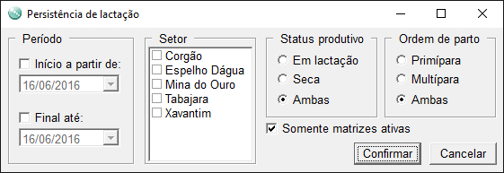 Persistência de lactação